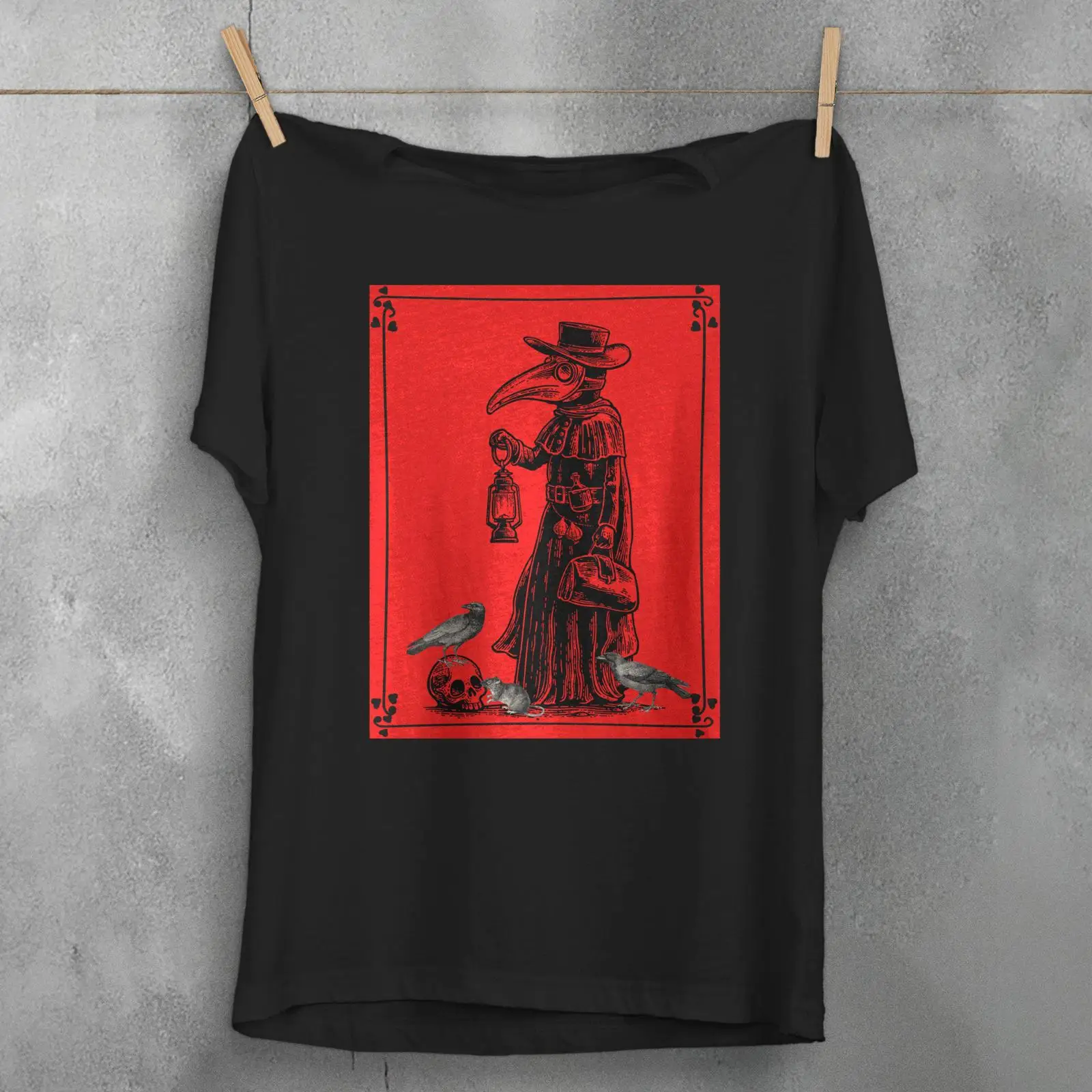 Vintage Fashion History - Plague Doctor T Shirt Gothic History