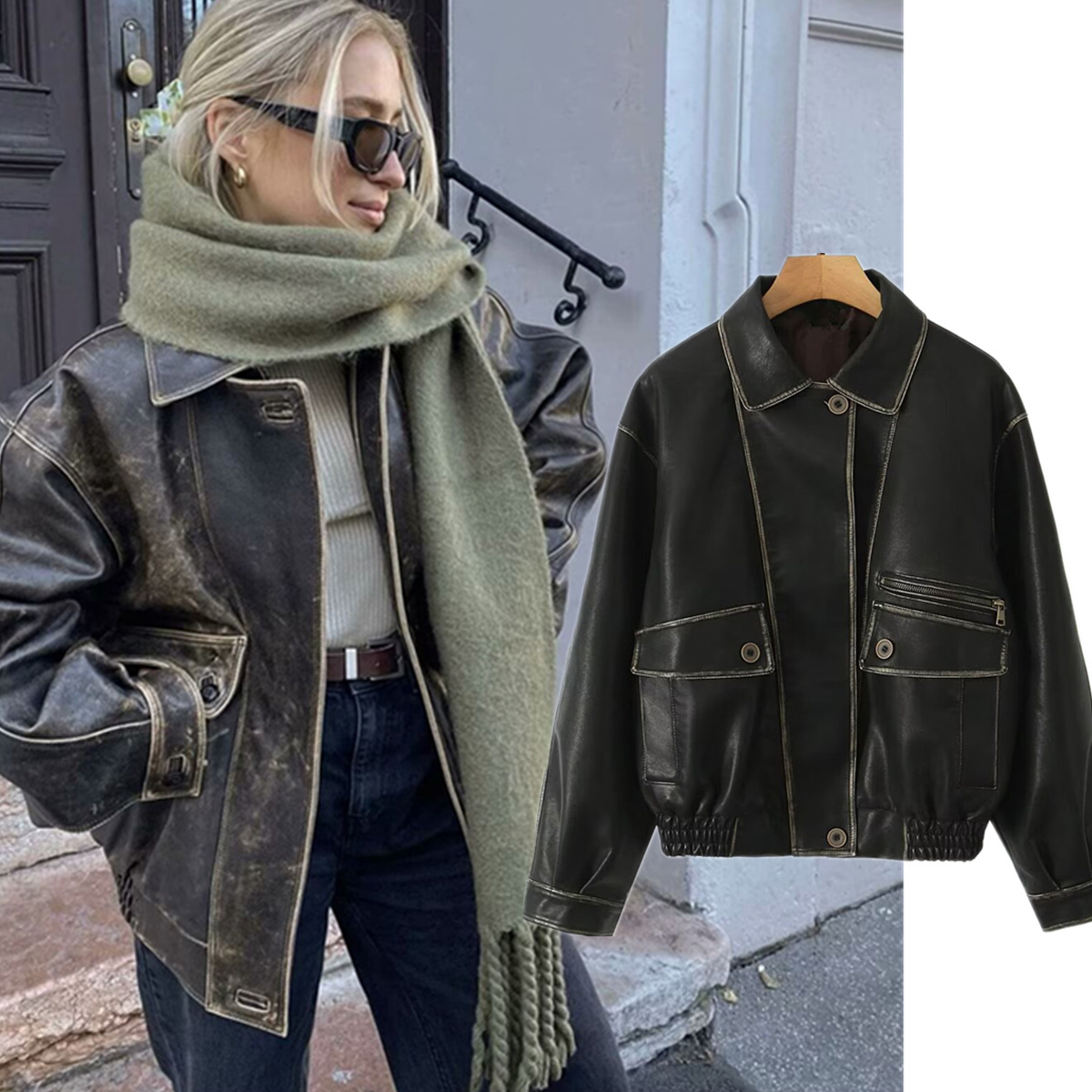 Vintage Fashion Bloggers - Dave&Di Autumn Winter Women's Jacket Minimalist