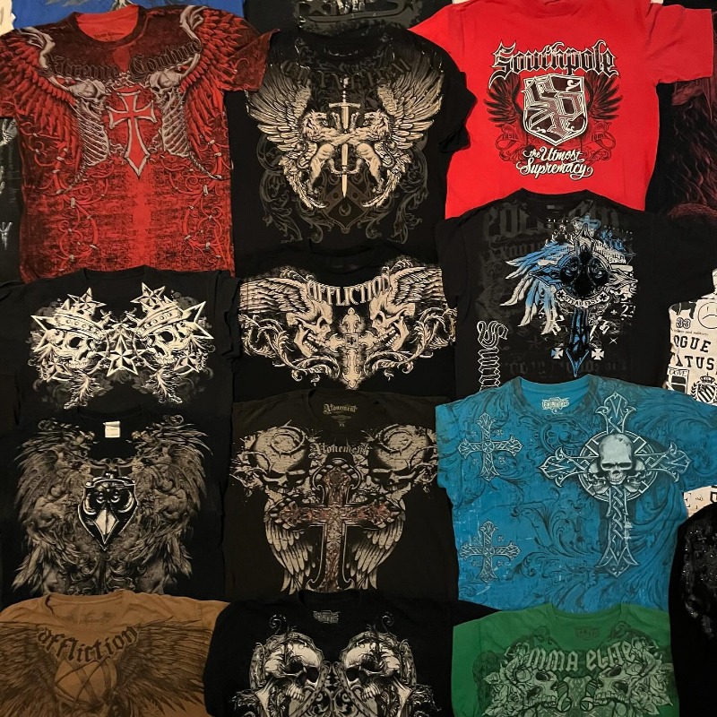 Vintage Fashion Market - Flea Market Affliction T-shirt Man Y2K