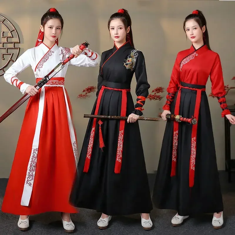 Vintage Fashion Mens - Modern Hanfu Women Top Skirt 2