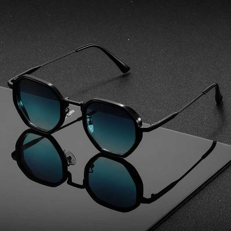 Vintage Fashion Glasses - 1 Pair Unisex Round Metal Fashionable