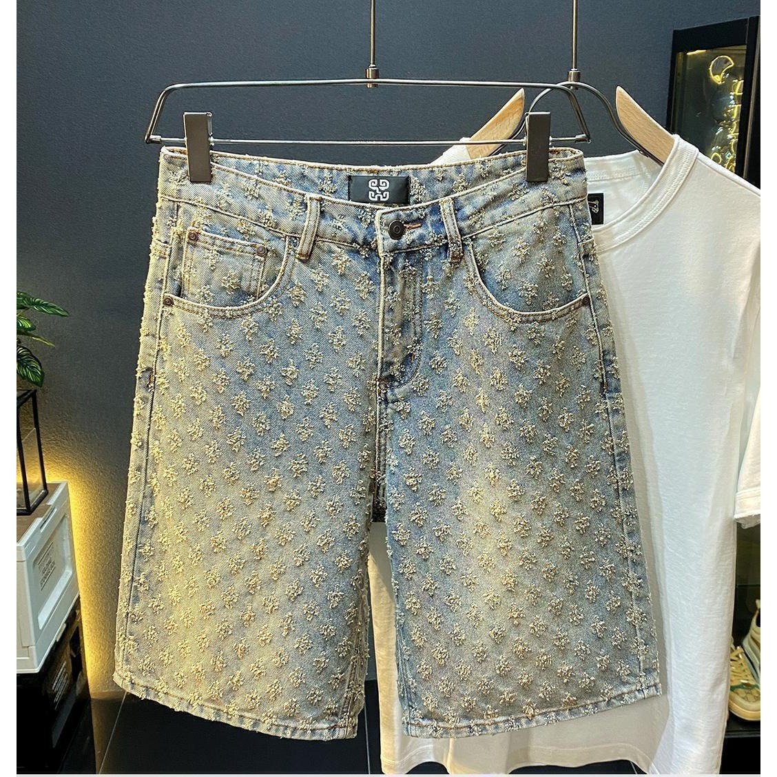 Vintage Fashion Shop - Summer High Street Denim Shorts Men's