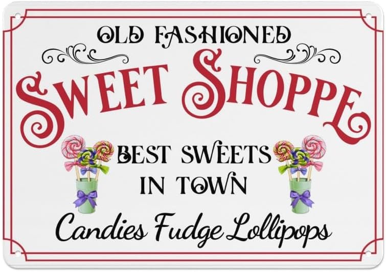 Vintage Fashion Shop - Old Fashioned Sweet Shop Meta Sign