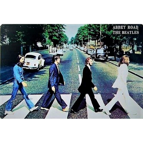 Vintage Fashion Posters - The Abbey Road Vintage Metal Sign