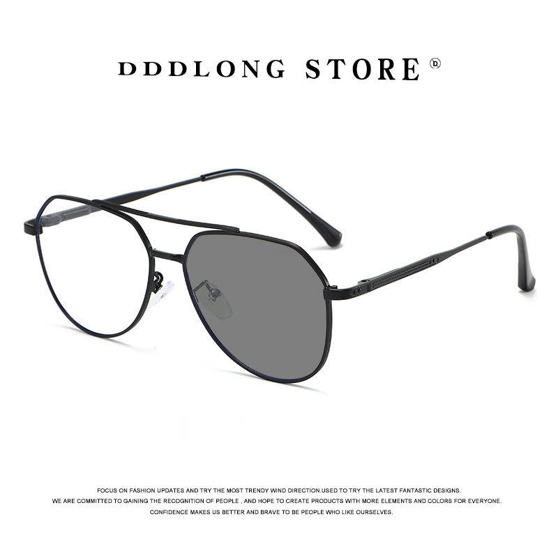 Vintage Fashion Glasses - DDDLONG Retro Punk Fashion Pilot Photochromic