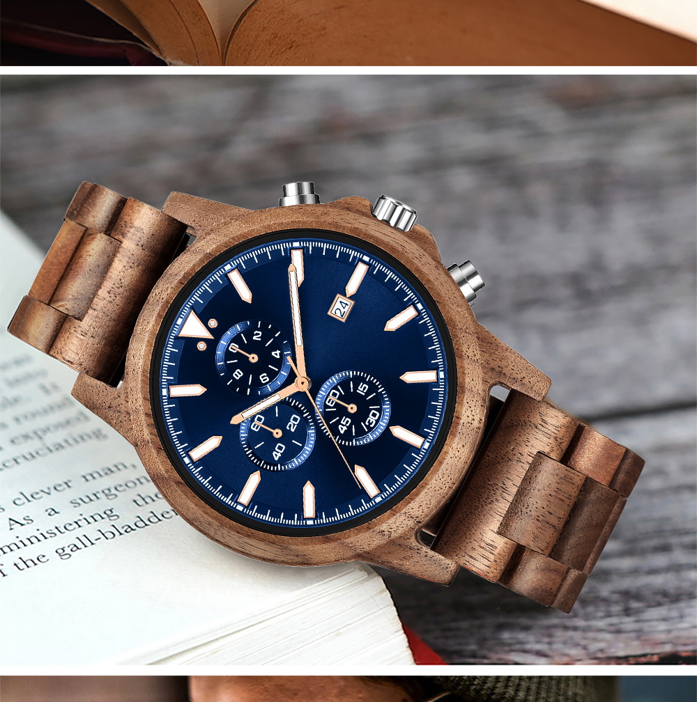 Vintage Fashion Complete - Wooden Watch for Men Fashion Men's