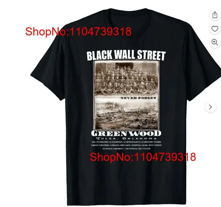 Vintage Fashion History - Black Wall Street Vintage History T