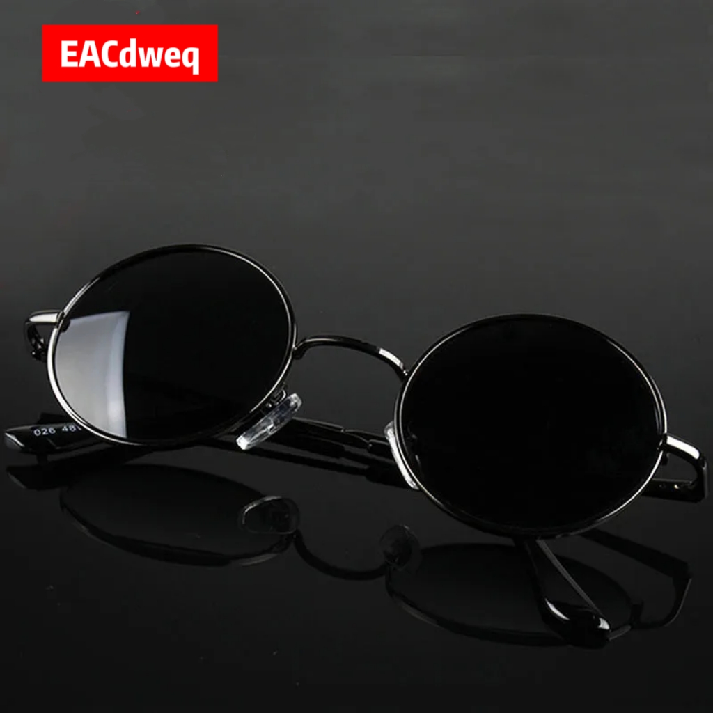 Vintage Fashion Designer - Retro Vintage Round Sunglasses Men Brand