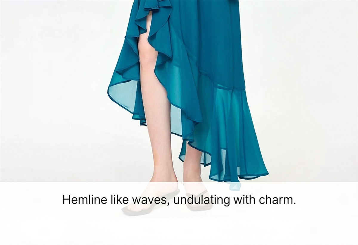Fashion Irregular Fishtail Chi - Vintage Fashion Female review and price