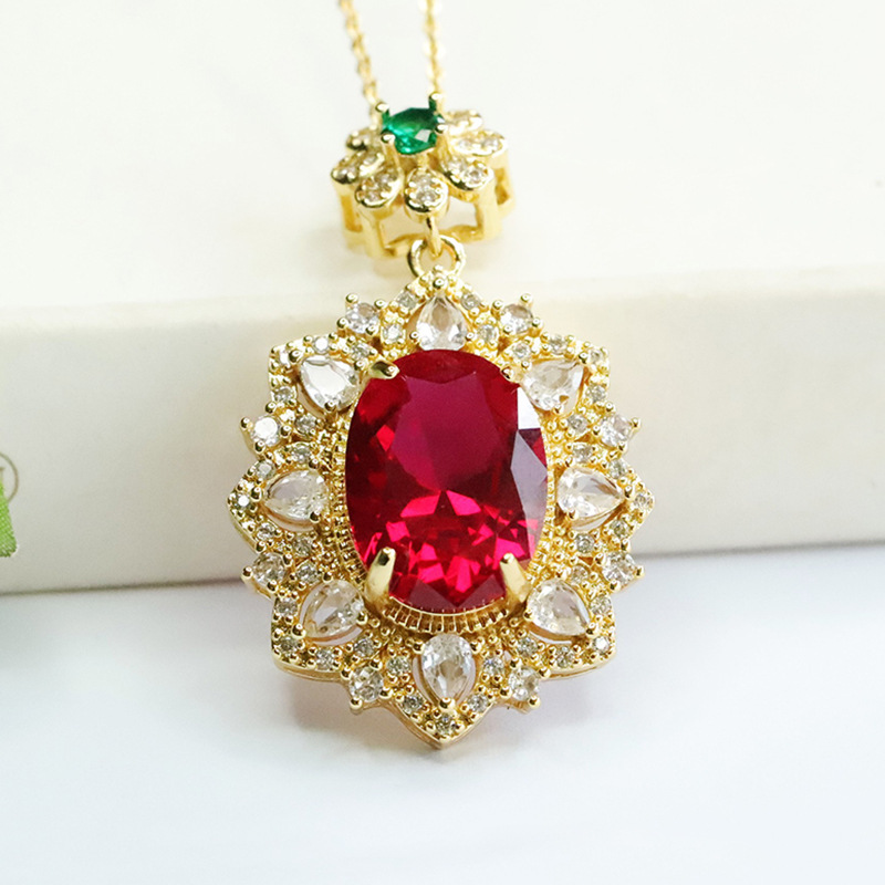 Red Corundum Pendant Cultivati - Vintage Fashion Center review and price