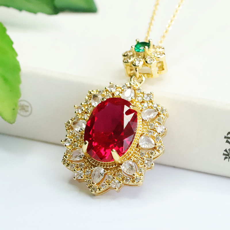 Red Corundum Pendant Cultivati - Vintage Fashion Center review and price