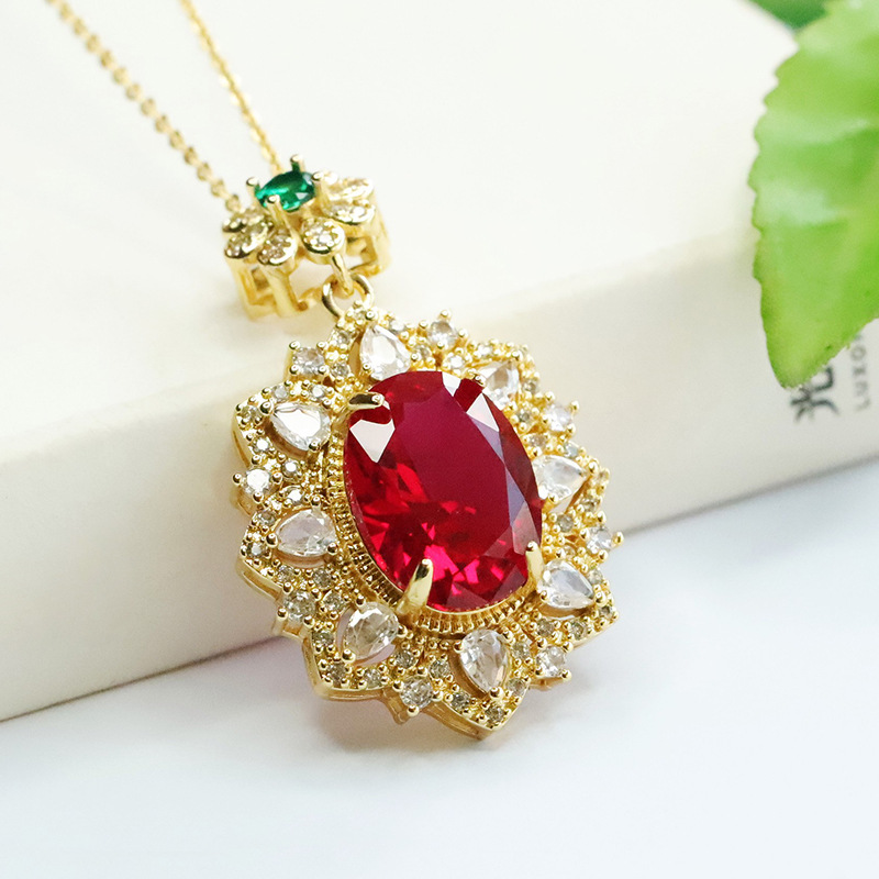 Red Corundum Pendant Cultivati - Vintage Fashion Center review and price