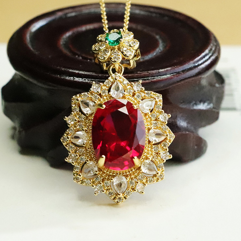 Red Corundum Pendant Cultivati - Vintage Fashion Center review and price