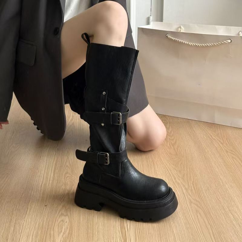 2026 New Vintage Thick Bottom  - Vintage Fashion Female review and price