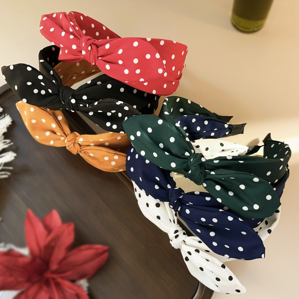 Boho Dots Wide Hair Bands for  - Vintage Fashion Shop review and price