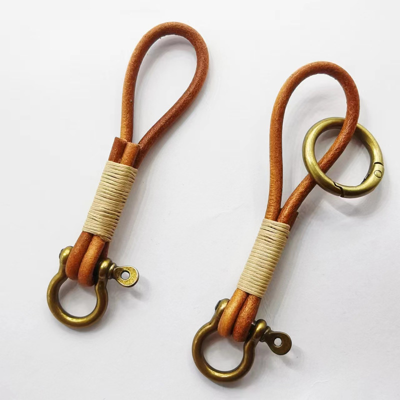Leather Lanyard Hook Retro Cow - Vintage Fashion Ornaments review and price