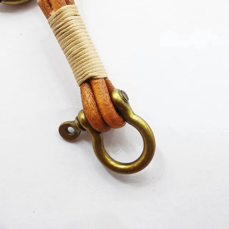 Leather Lanyard Hook Retro Cow - Vintage Fashion Ornaments review and price