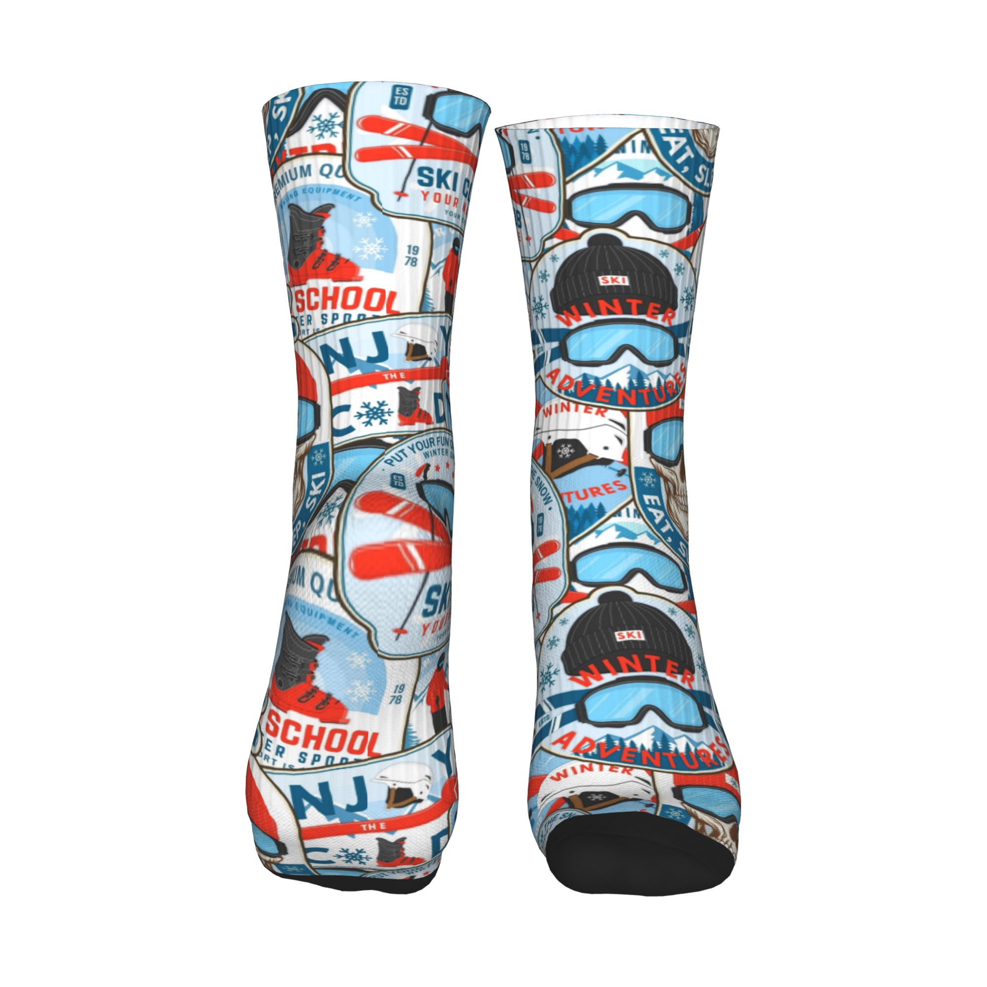 Vintage Red Blue Ski Club Seam - Vintage Fashion Club review and price