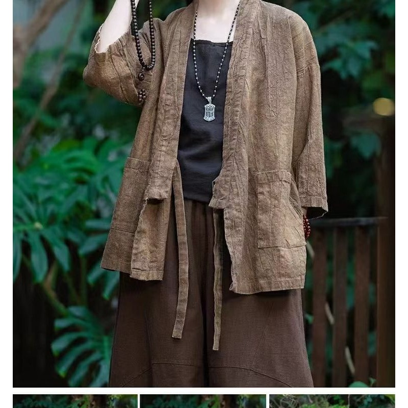 Women's Chinese Style Cotton L - Vintage Fashion Jacket review and price