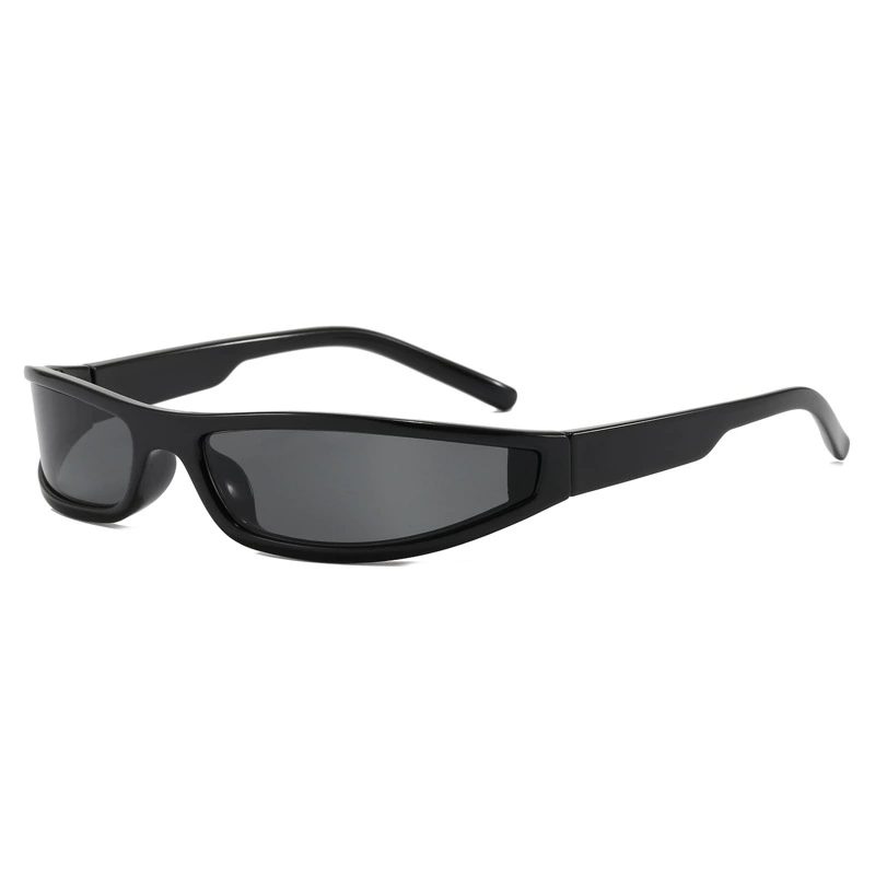 Y2K Narrow Rectangle Wrap Arou - Vintage Fashion Glasses review and price