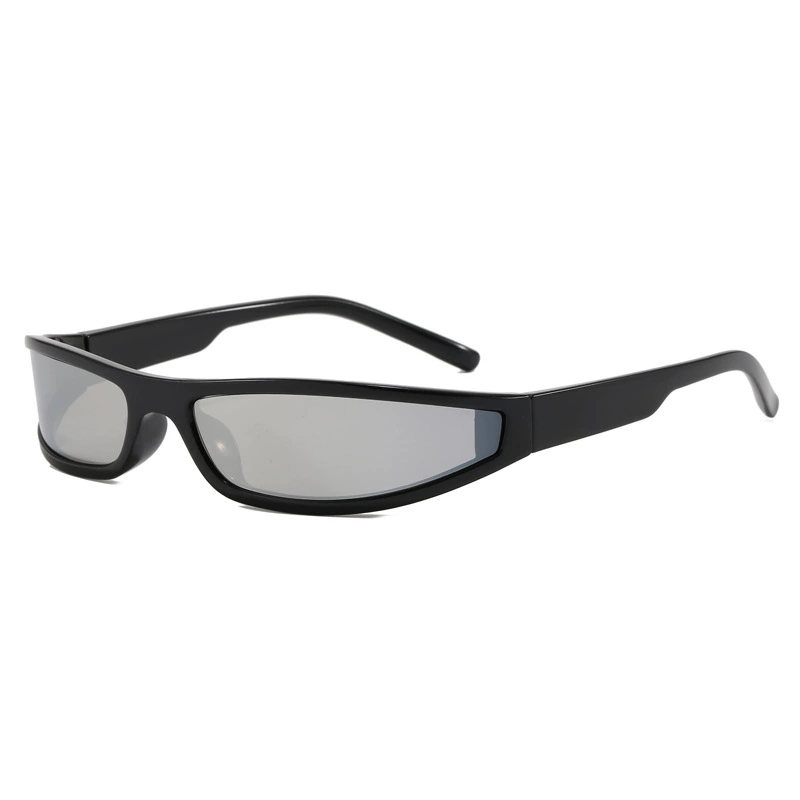 Y2K Narrow Rectangle Wrap Arou - Vintage Fashion Glasses review and price