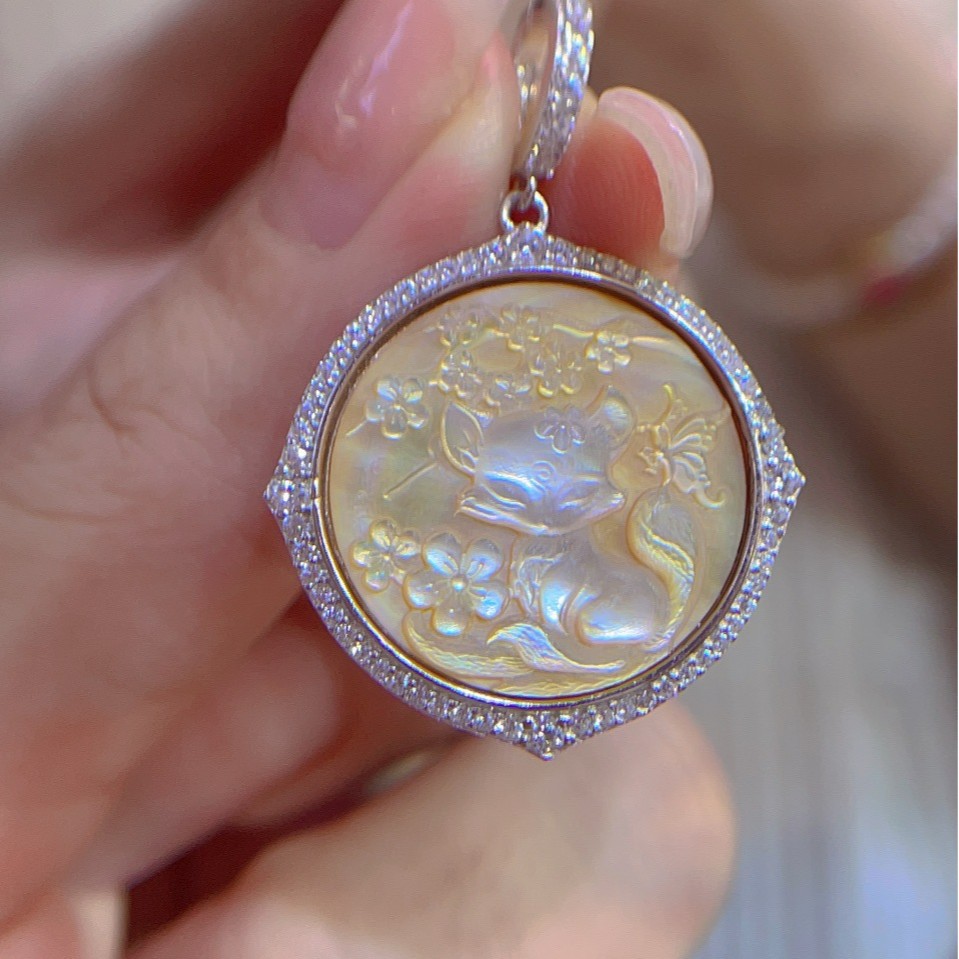 925 Sterling Silver Shell Came - Vintage Fashion Center review and price
