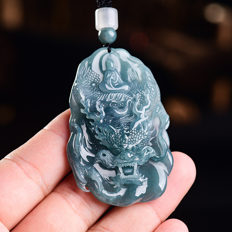 Natural Burmese Jadeite Dragon - Vintage Fashion Designer review and price