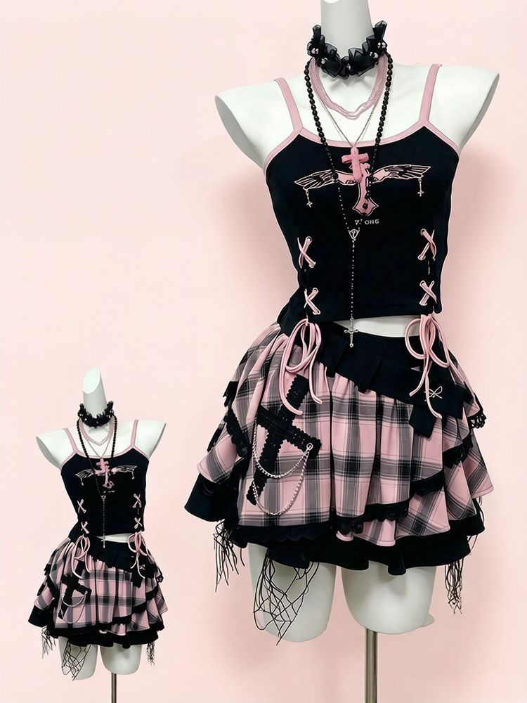 Vintage Y2K Dark Sweet Skirt S - V Vintage Fashion review and price