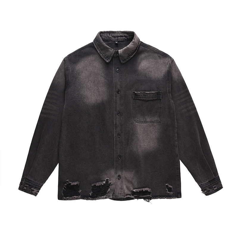 Men's High Street Ripped Jeans - Vintage Fashion Jacket review and price
