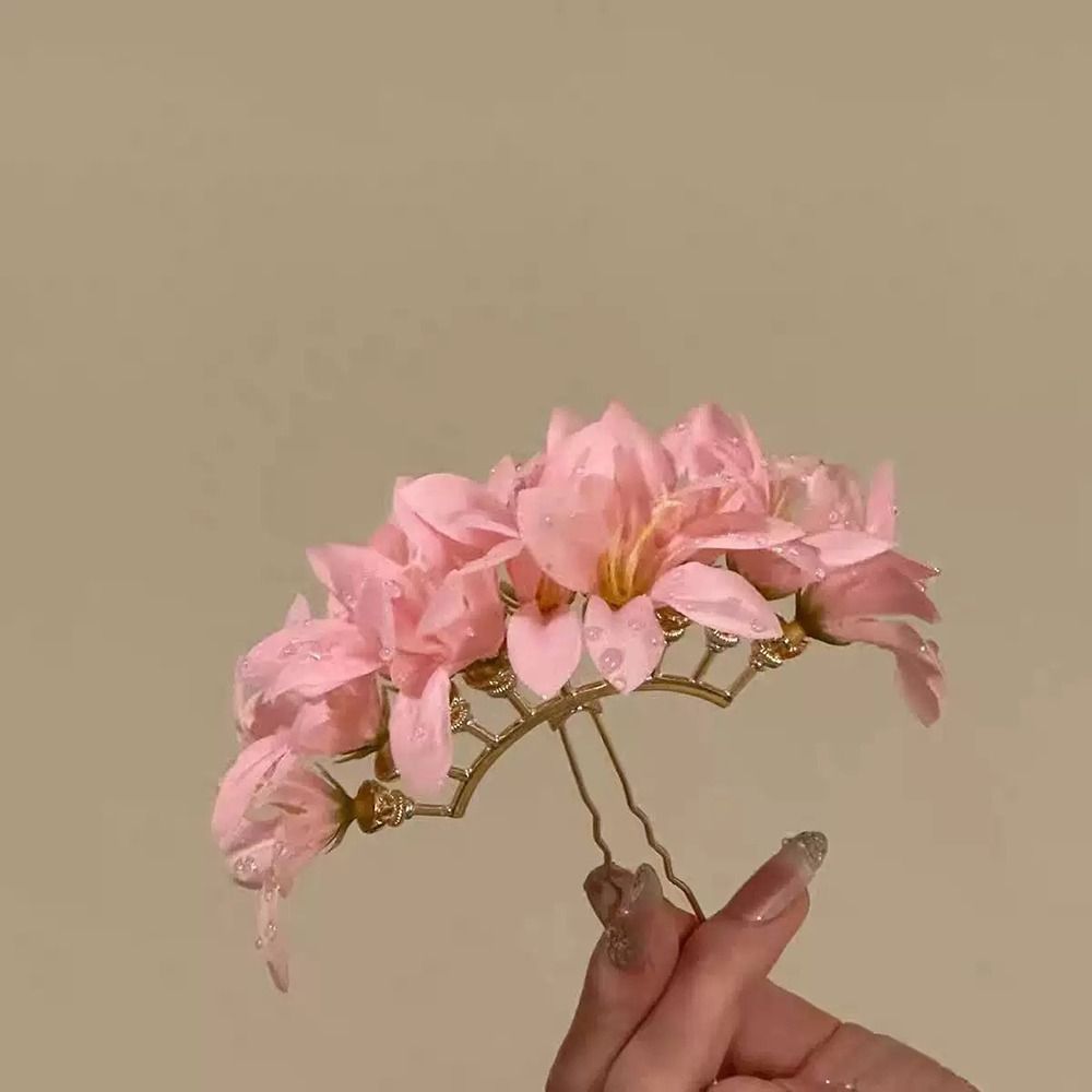 Rose Flower Red Flower Hairpin - Vintage Fashion Ornaments review and price