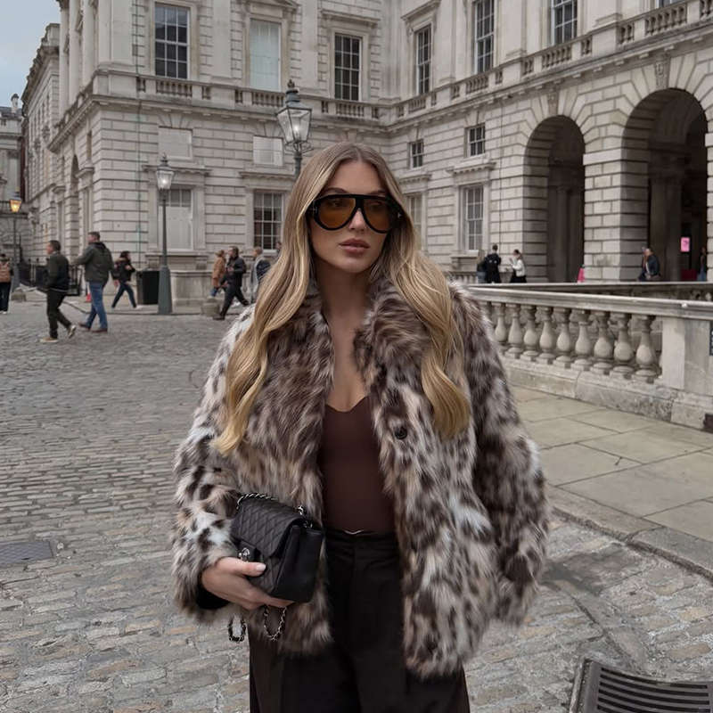 Vintage Stylish Loepard Faux F - Vintage Fashion Bloggers review and price