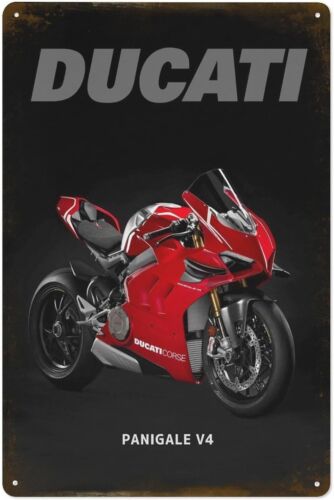Panigale V4 Bike Metal Tin Sig - Vintage Fashion Posters review and price