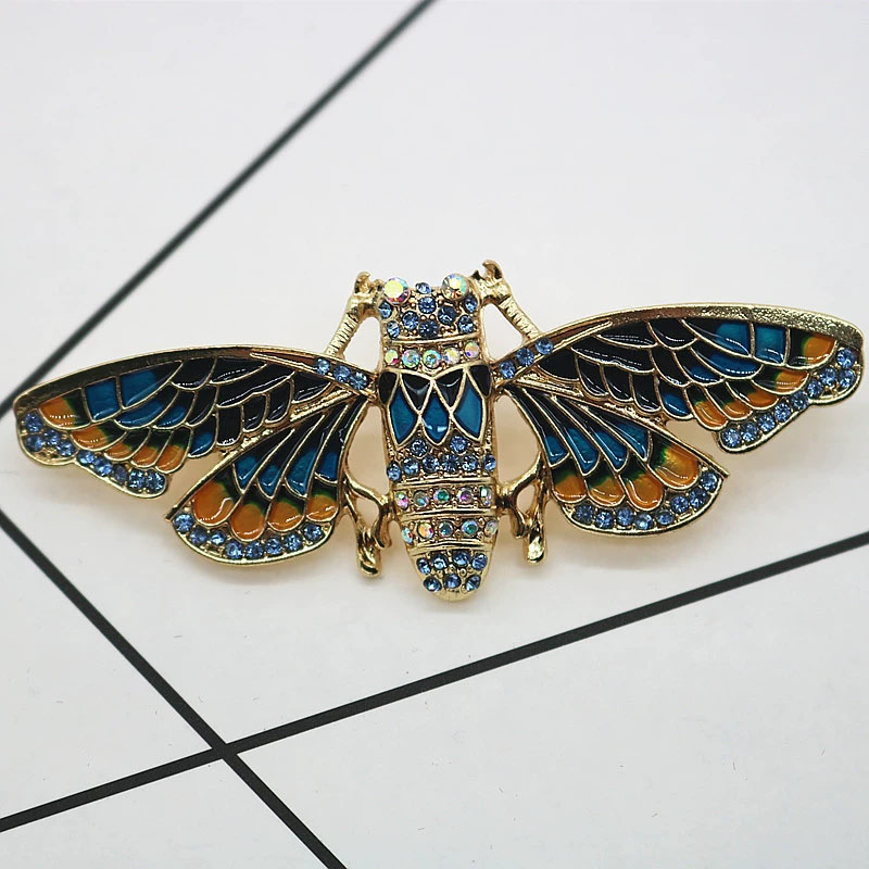 Vintage Gold-Tone Cicada Brooc - Vintage Fashion Enthusiasts review and price