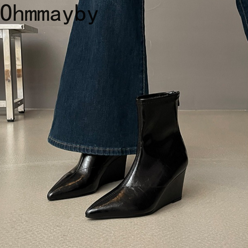 Autumn Winter Vintage Weges He - Vintage Fashion Female review and price
