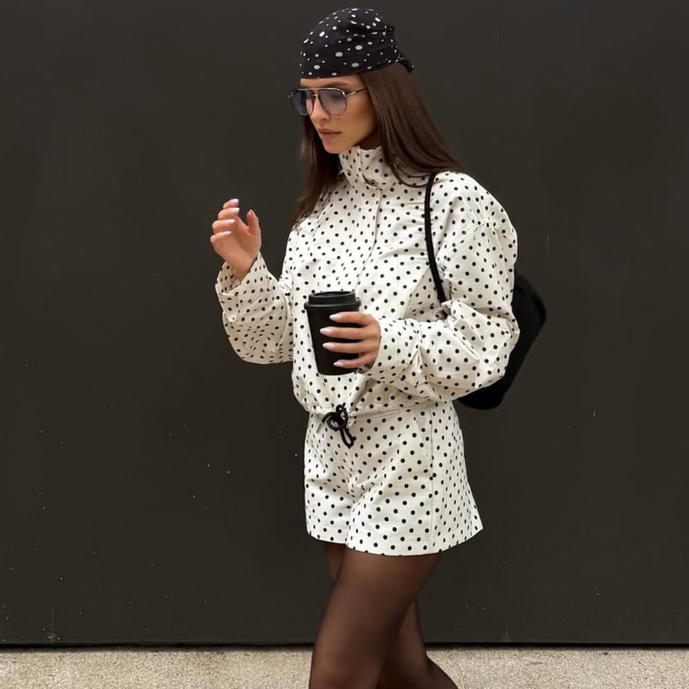 Tuularose Women's Polka Dot Sh - Vintage Fashion Jacket review and price