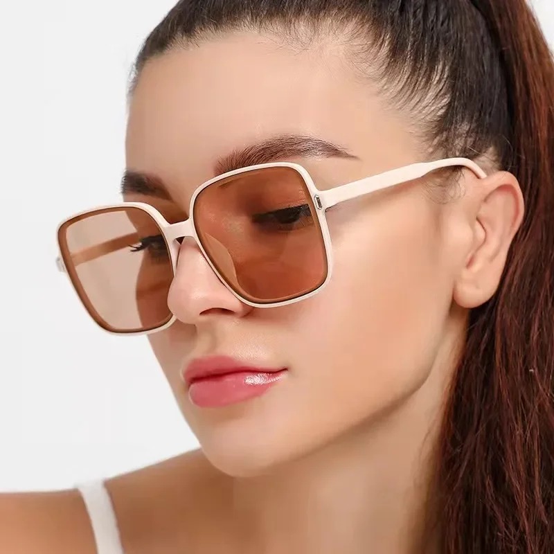 Vintage Oversized Square Sungl - Vintage Fashion Female review and price