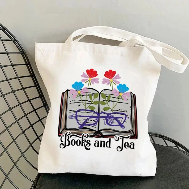 Book Floral Pattern Canvas Tot - Vintage Fashion Shop review and price