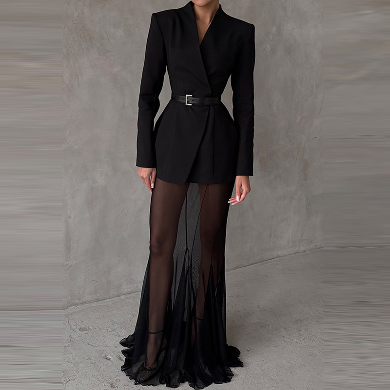 Ladies Fashion Solid Long Slee - V Vintage Fashion review and price