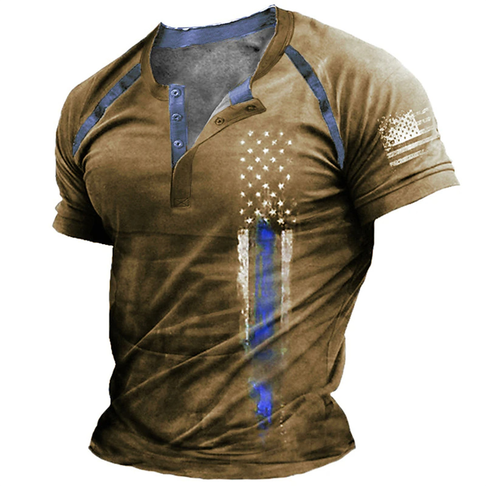 Funny 3D American Flag Print M - Vintage Fashion Mens review and price