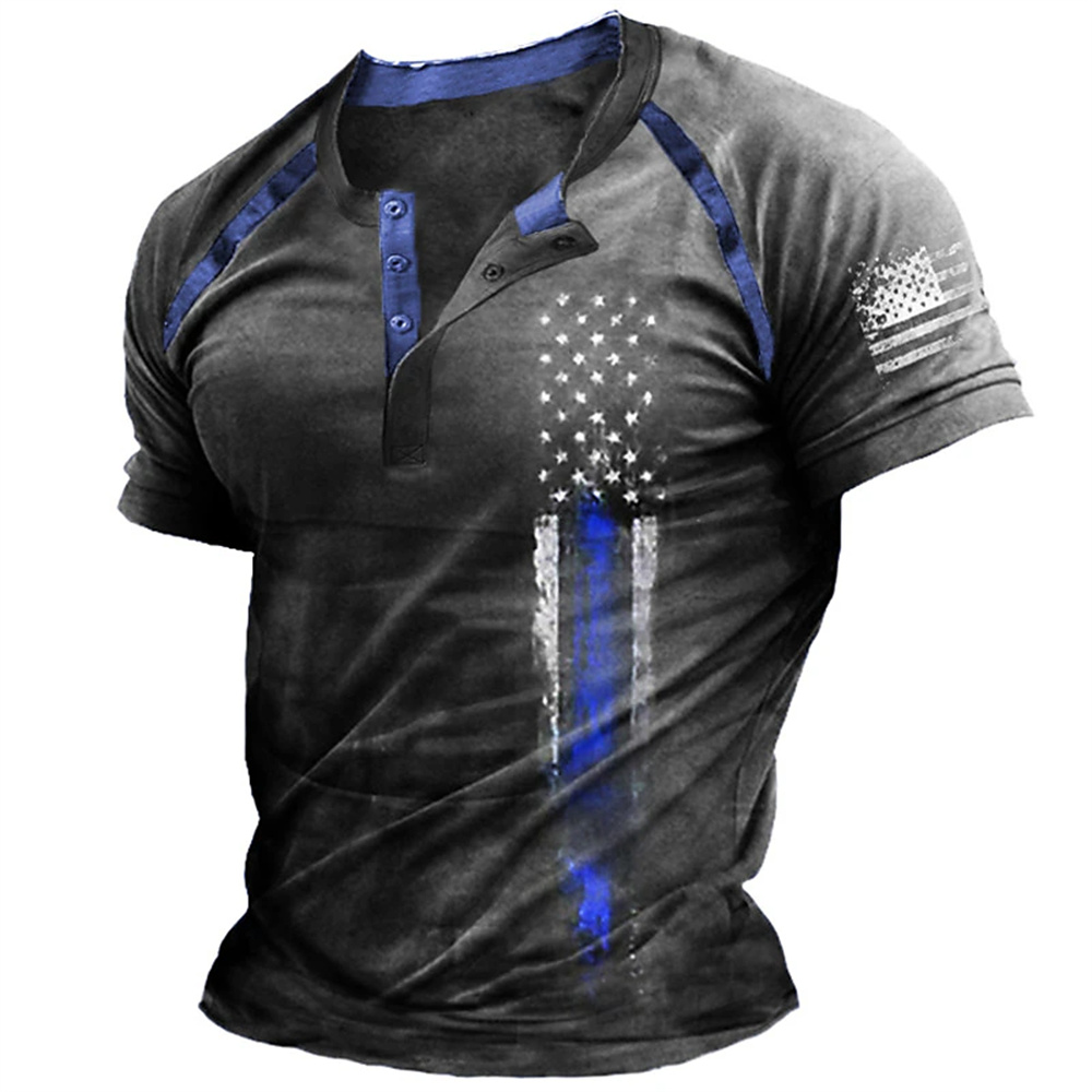 Funny 3D American Flag Print M - Vintage Fashion Mens review and price