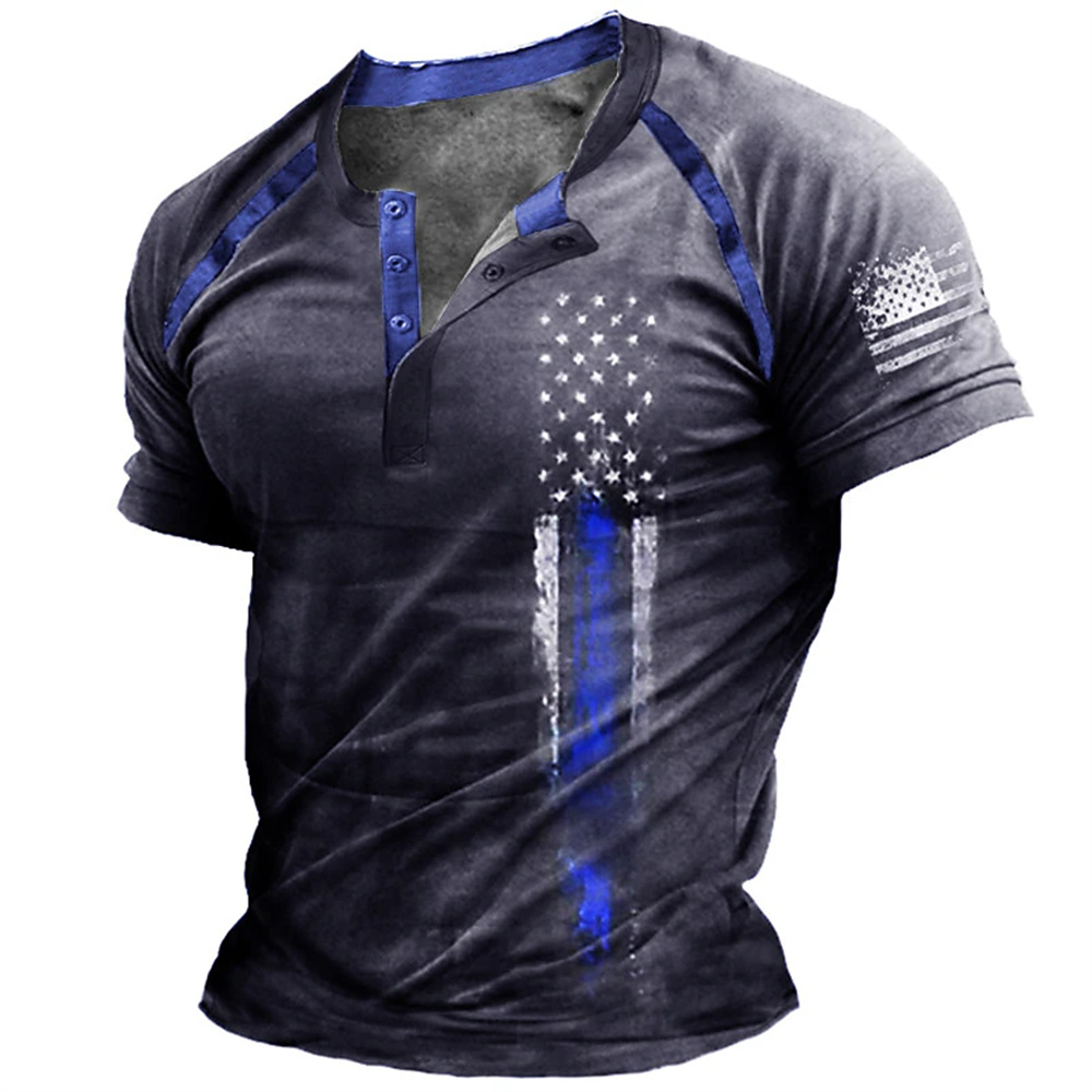 Funny 3D American Flag Print M - Vintage Fashion Mens review and price