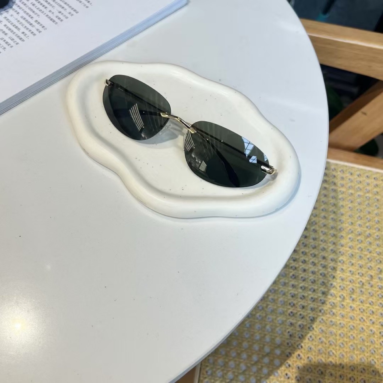 UV400 Rimless Shades, Cat Eye  - Vintage Fashion Glasses review and price