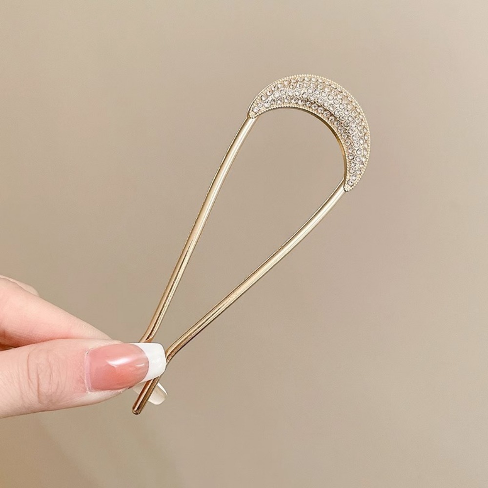 1/2pcs U-Shaped Crystal Hairpi - Vintage Fashion Shop review and price