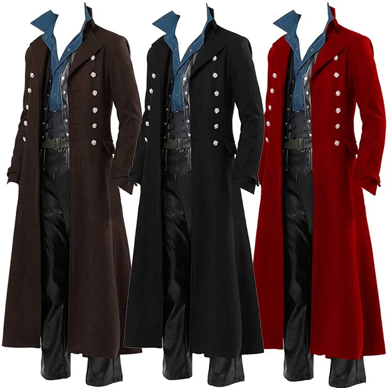 Medieval Men's Pirate Costume  - Vintage Fashion Jacket review and price