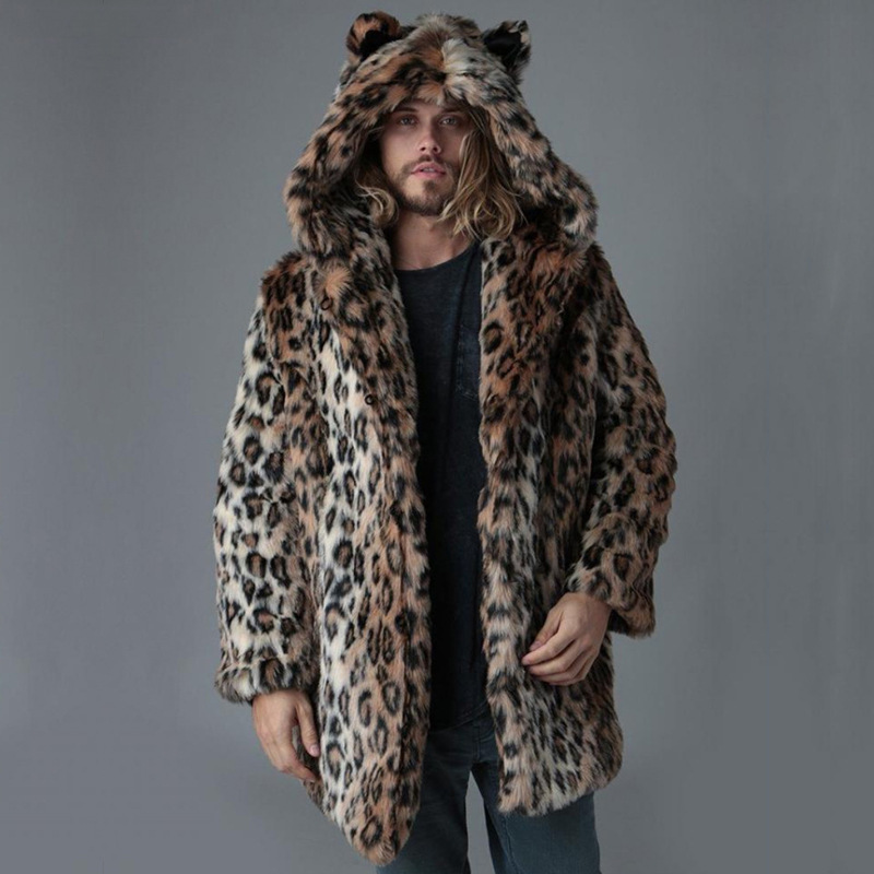 Men Faux Fur Jacket Winter Coa - Vintage Fashion Jacket review and price