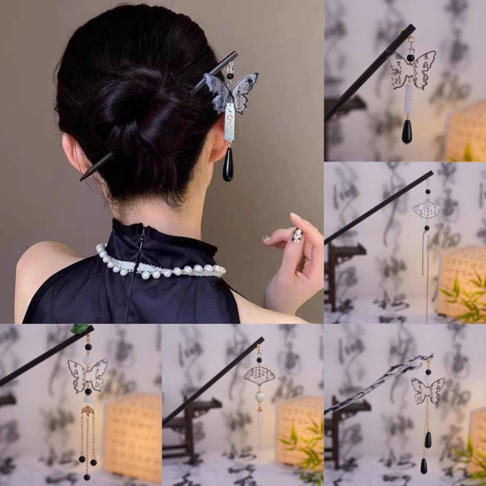 Vintage Wooden Hairpin For Wom - Vintage Fashion Shop review and price