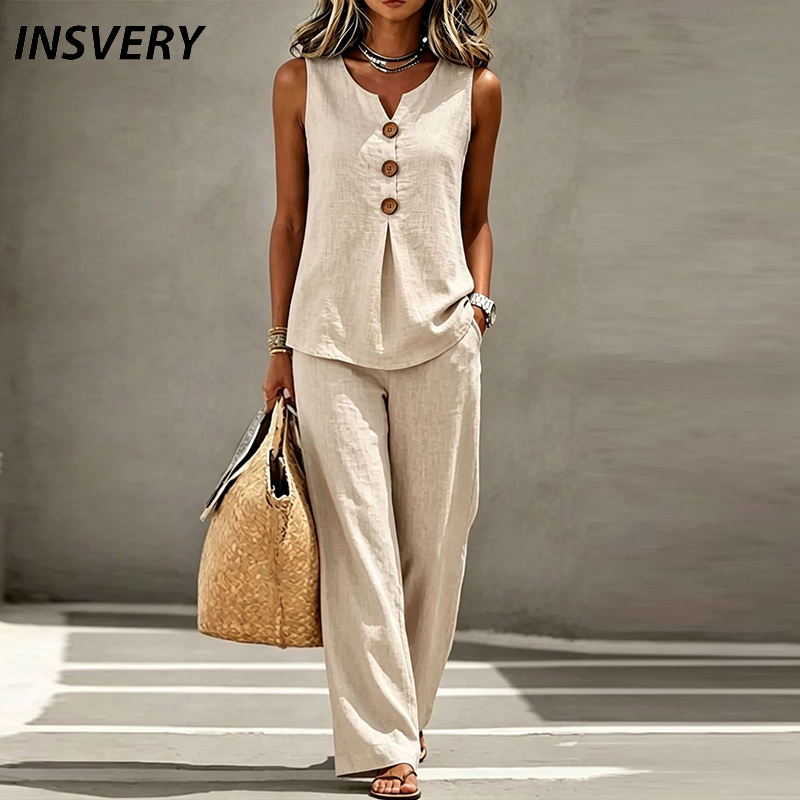 Summer Sleeveless V Neck Butto - V Vintage Fashion review and price