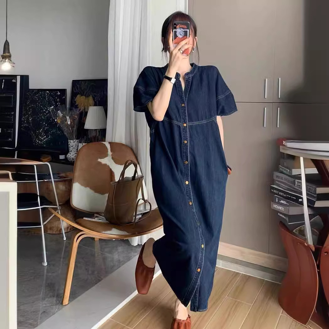 New French Vintage Loose Denim - V Vintage Fashion review and price