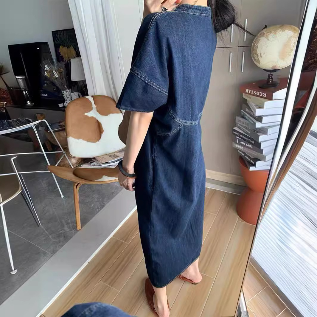 New French Vintage Loose Denim - V Vintage Fashion review and price