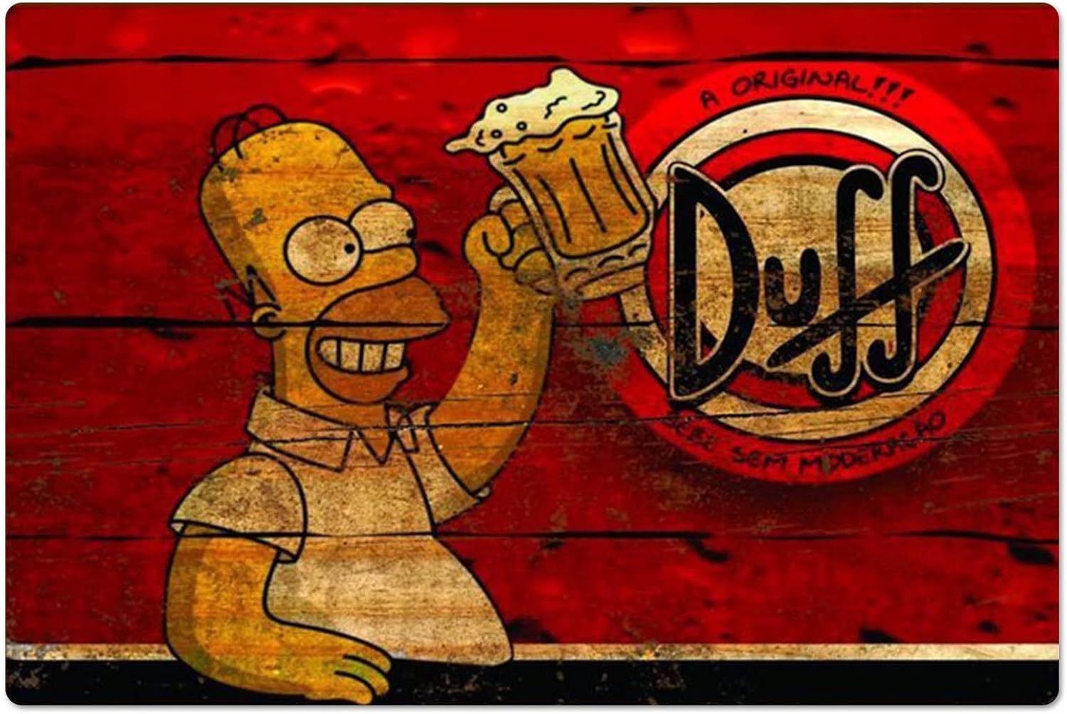 Retro Metal Poster Homer Duff  - Vintage Fashion Posters review and price
